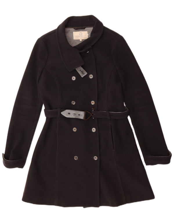 Murphy & Nye Abrigo cruzado para mujer IT 46 Lana azul marino grande