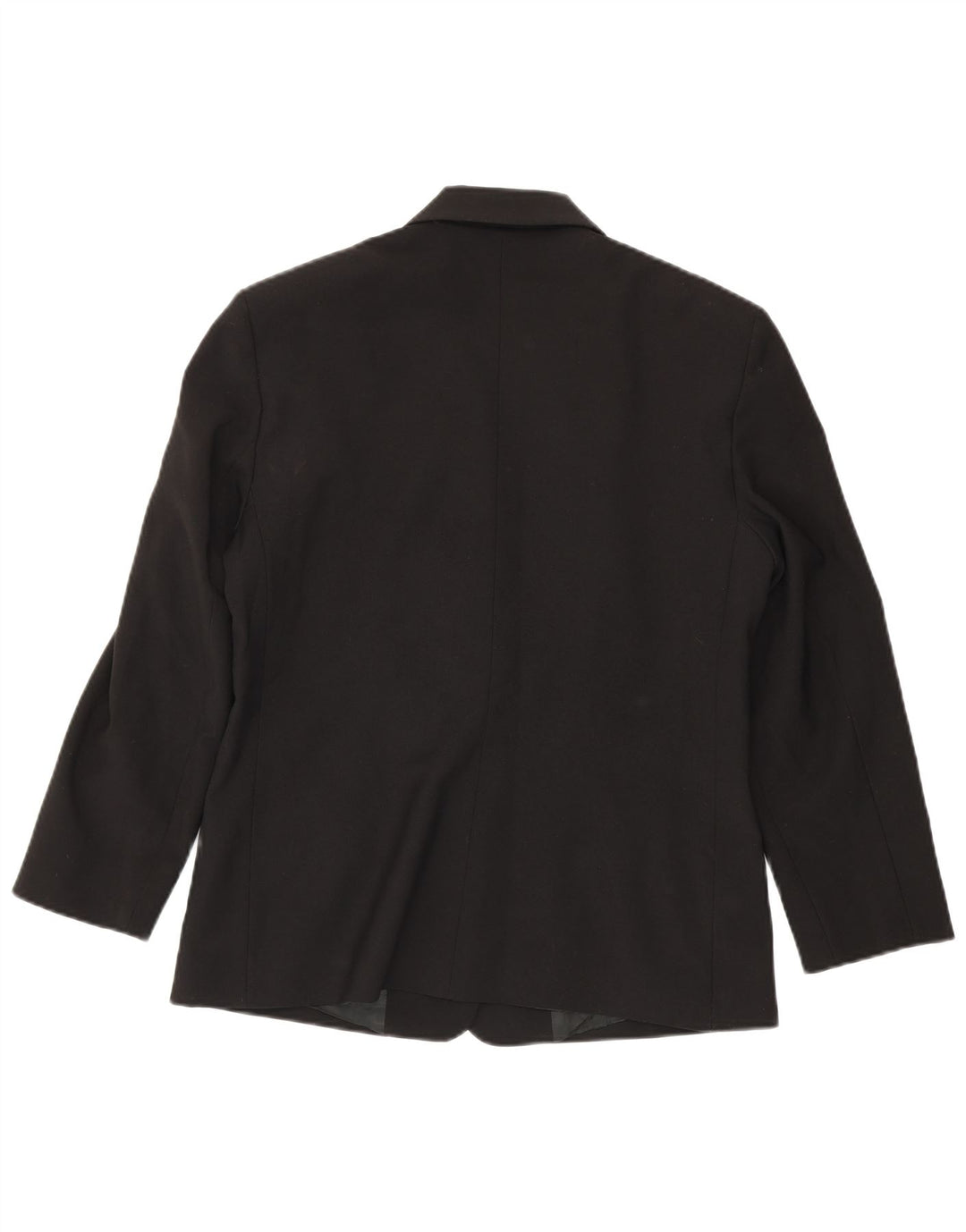Chaqueta Blazer De 3 Botones Benetton Mujer IT 46 Large Poliéster Negro