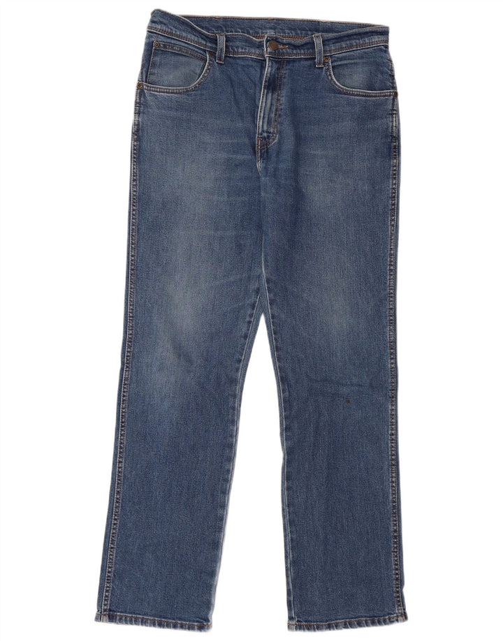 Wrangler Vaqueros rectos de corte regular para hombre W34 L32 Algodón azul