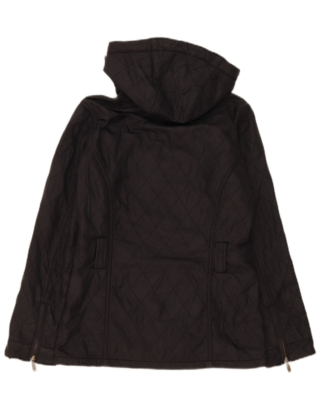 Barbour Chaqueta acolchada con capucha para mujer UK 8 Small Black