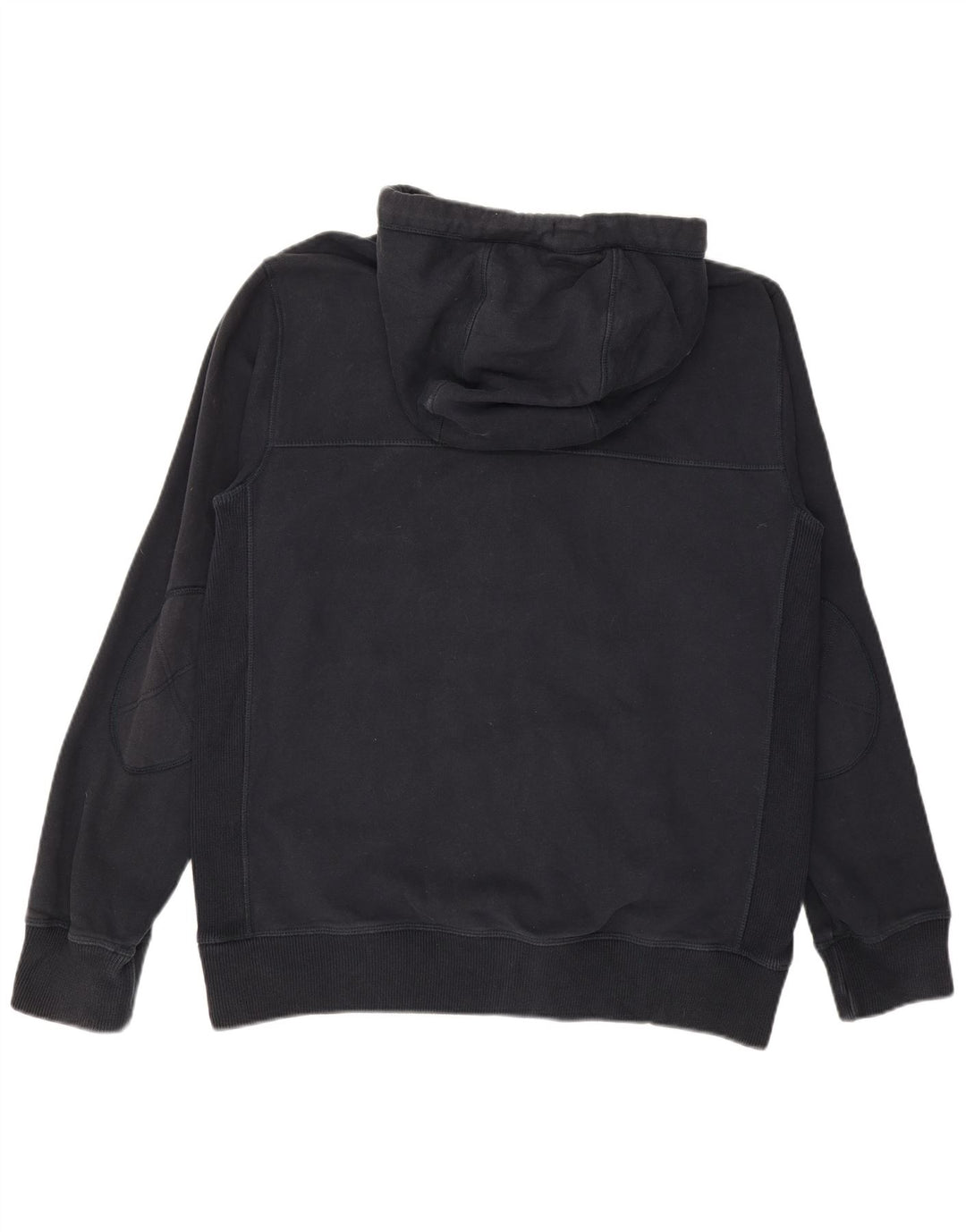 FAT FACE Suéter con capucha y cremallera para hombre, tamaño grande, algodón azul marino