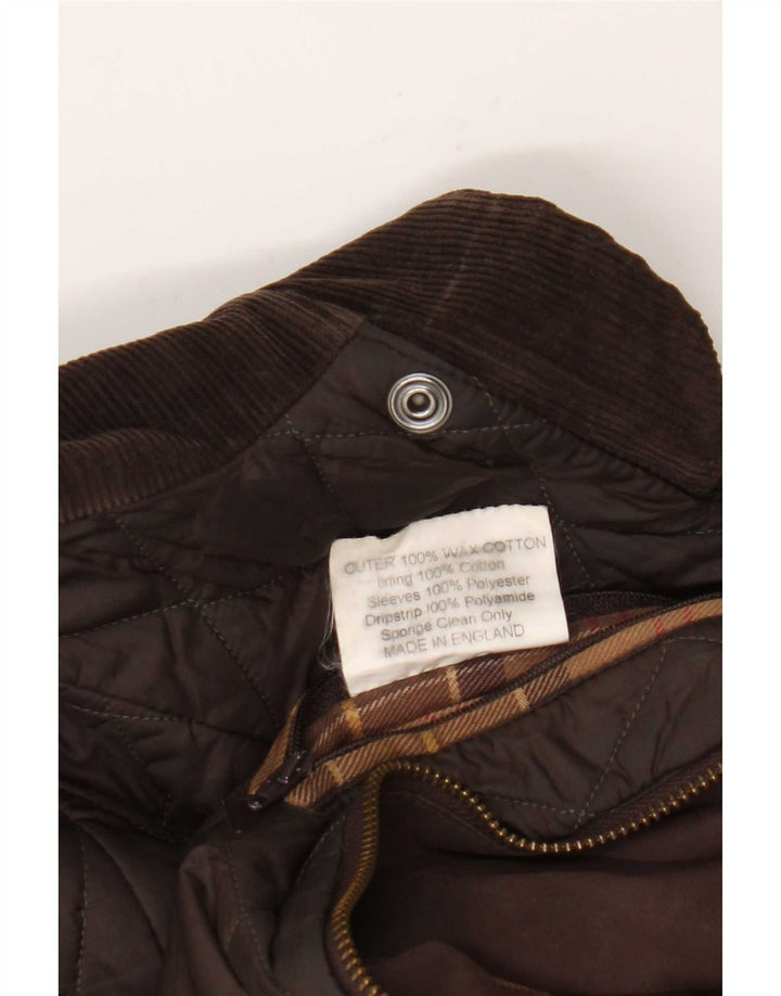 Barbour Chaqueta de algodón encerado para mujer Reino Unido 8 Pequeño Marrón
