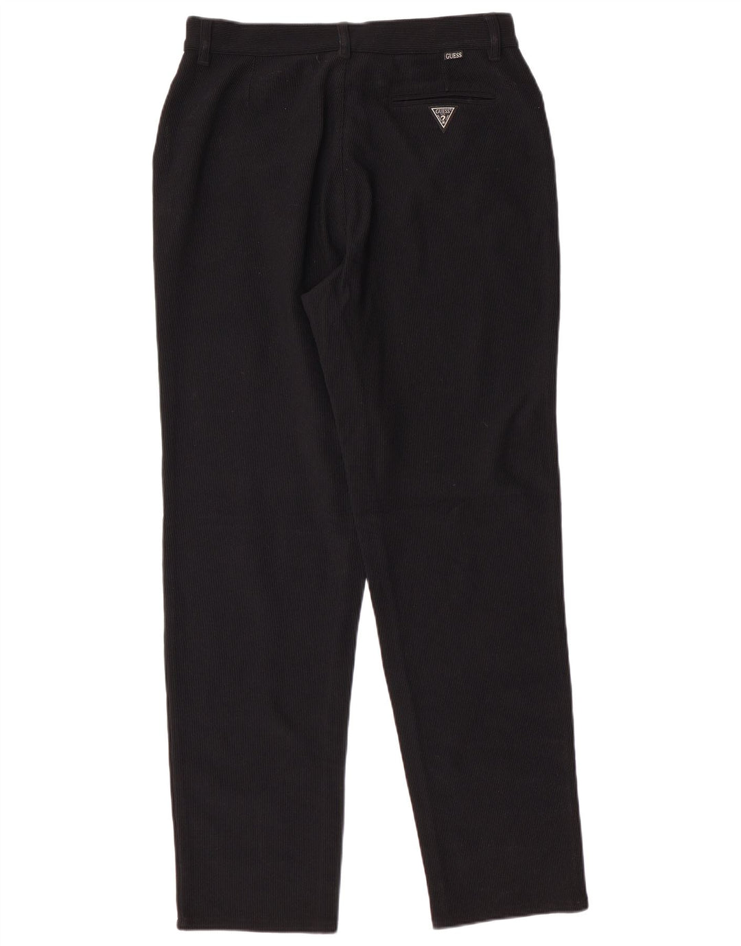 GUESS Pantalón recto de pana para hombre W33 L30 Poliamida negra