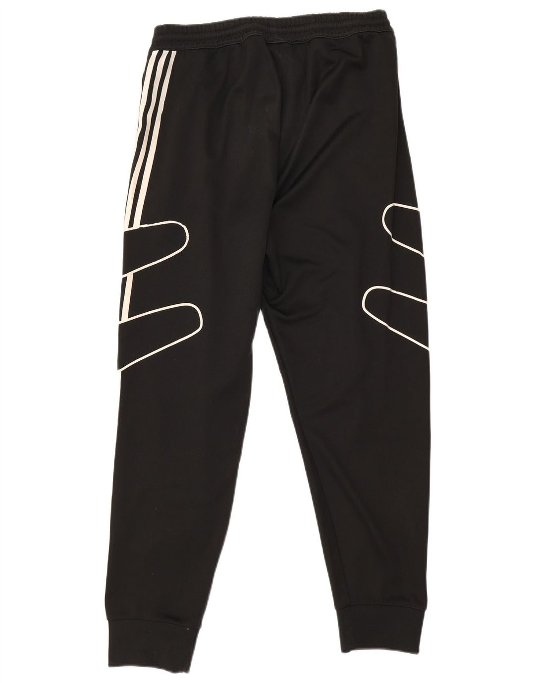 Adidas Hombre Pantalones De Chándal Gráfico Joggers Medium Negro Poliéster