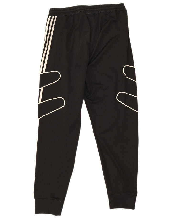 Adidas Hombre Pantalones De Chándal Gráfico Joggers Medium Negro Poliéster