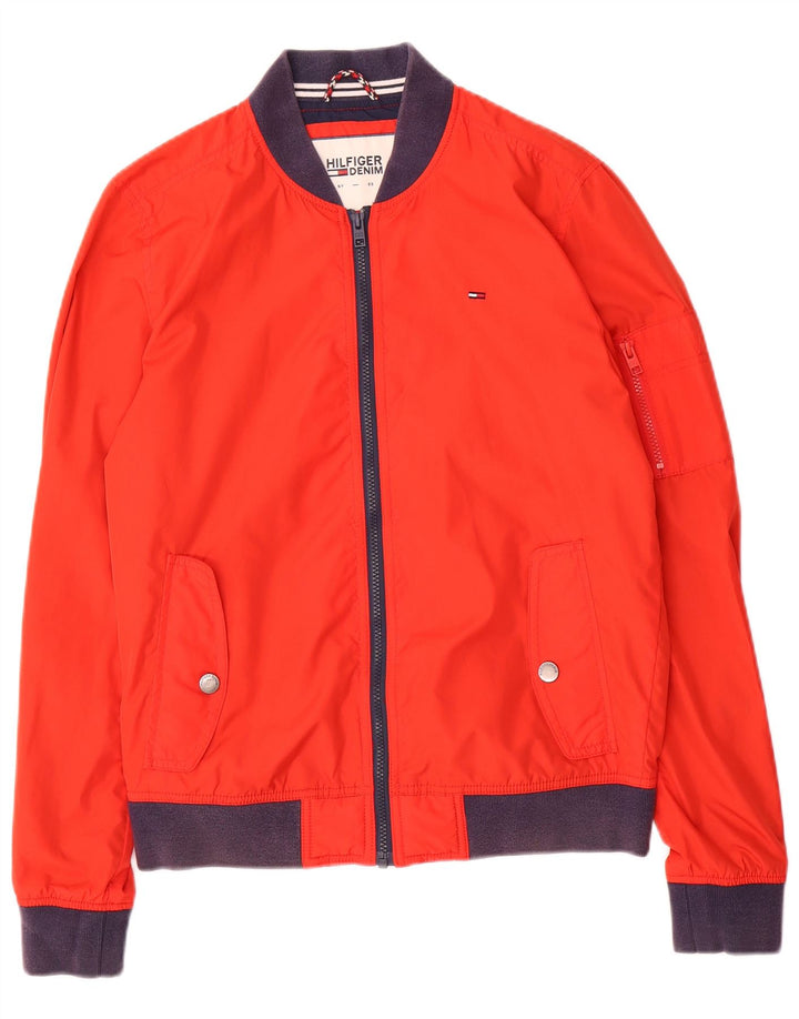TOMMY HILFIGER Chaqueta bomber para hombre UK 36 Small Rojo Algodón