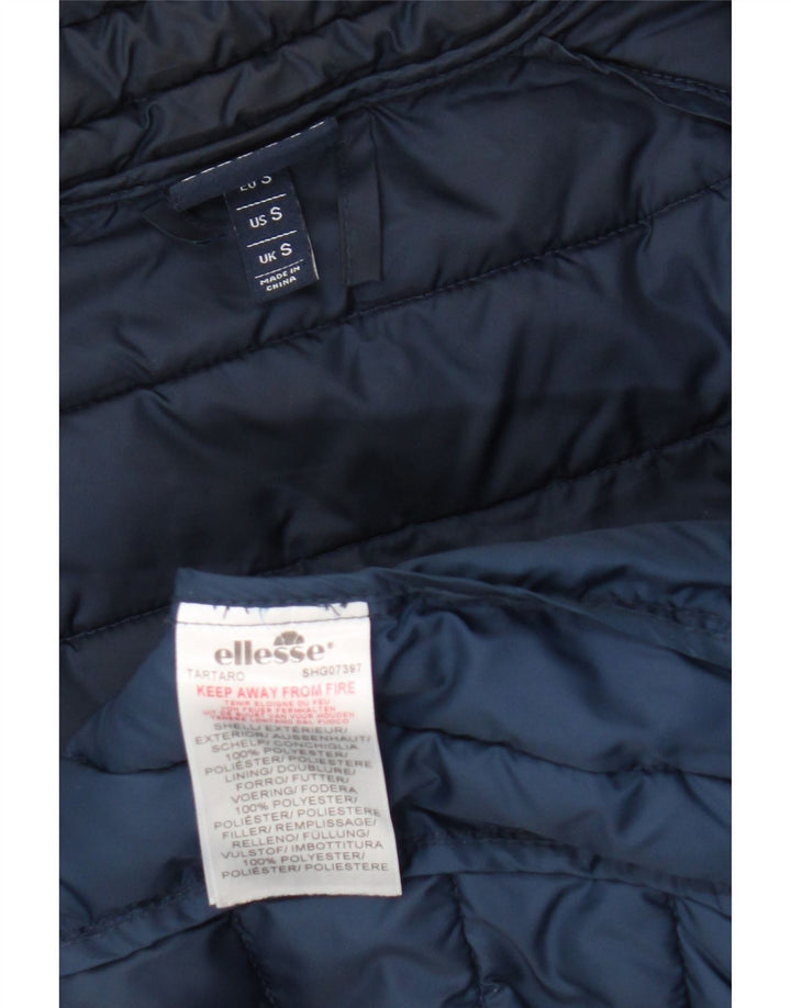 Ellesse Chaqueta acolchada para hombre ES 36 Small Azul Colorblock Poliéster