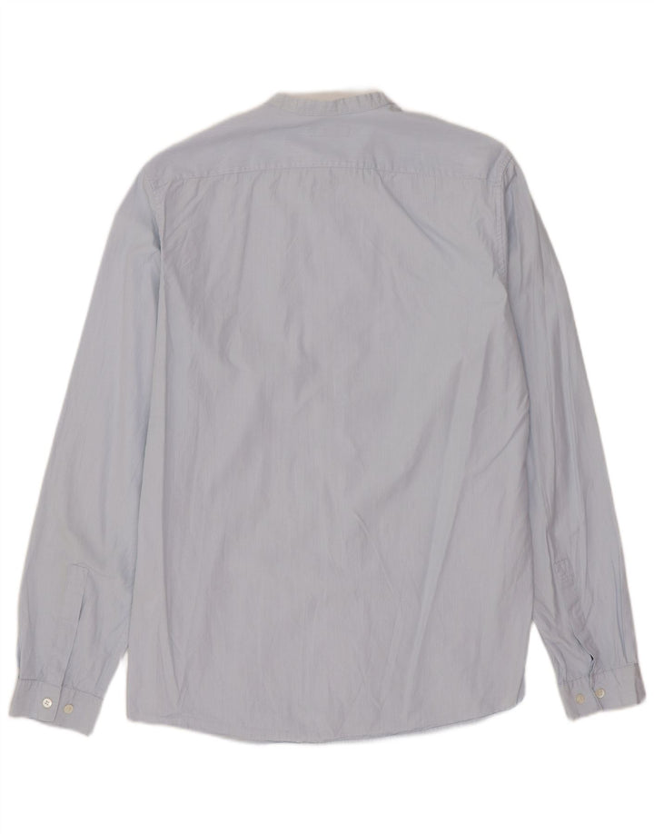 Camisa COS para hombre talla 38 Algodón a rayas azul pequeño