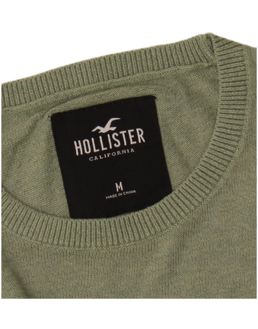 Jersey Hollister Hombre con Cuello Redondo Verde Medio