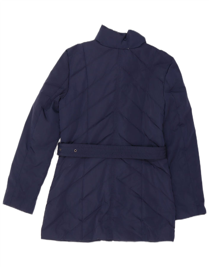 MONSOON Abrigo acolchado para mujer UK 10 Small Azul marino Poliéster