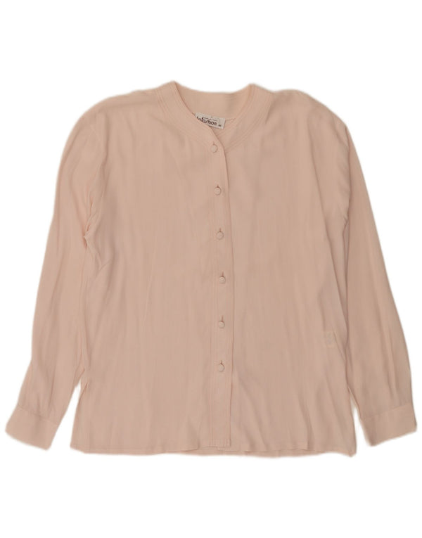 Blusa vintage para mujer IT 42 Acetato rosa medio