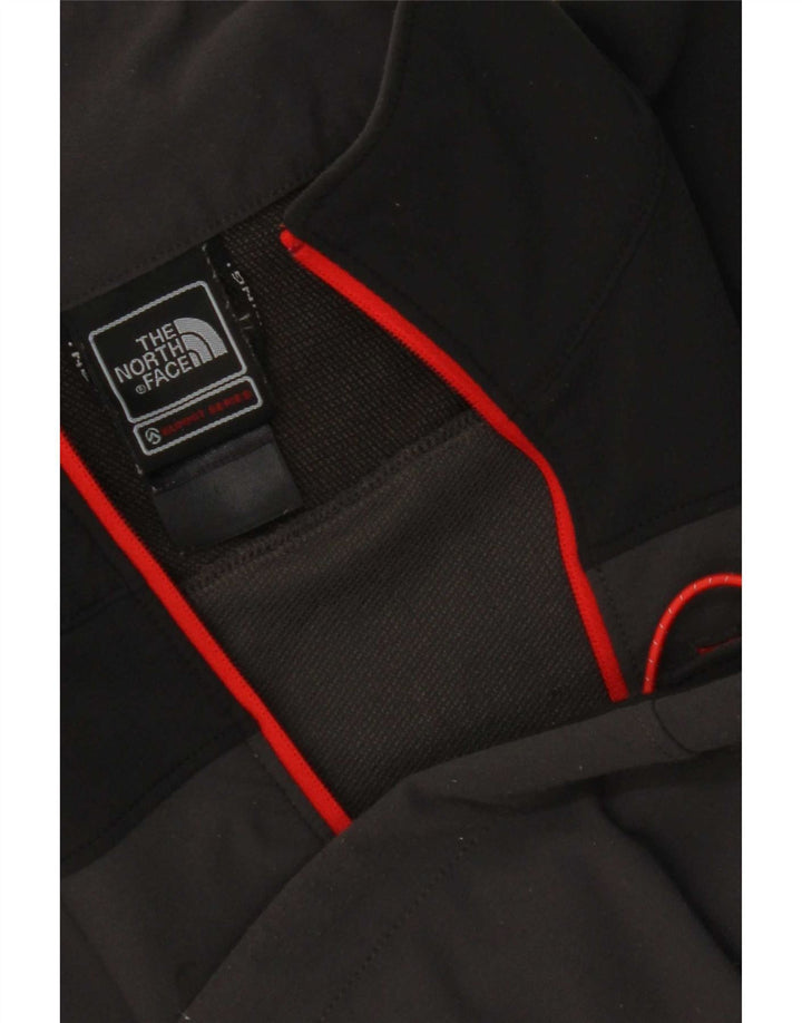 The North Face Hombre Zip Neck Jersey Chándal Top Pequeño Gris Colorblock