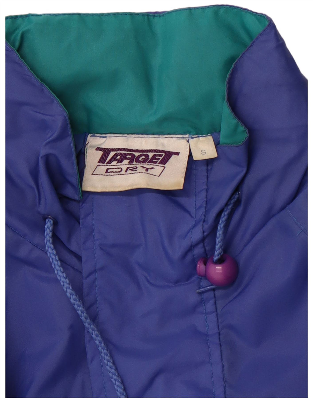 TARGET DRY Chubasquero extragrande con capucha para hombre UK 36 Small Blue Colourblock