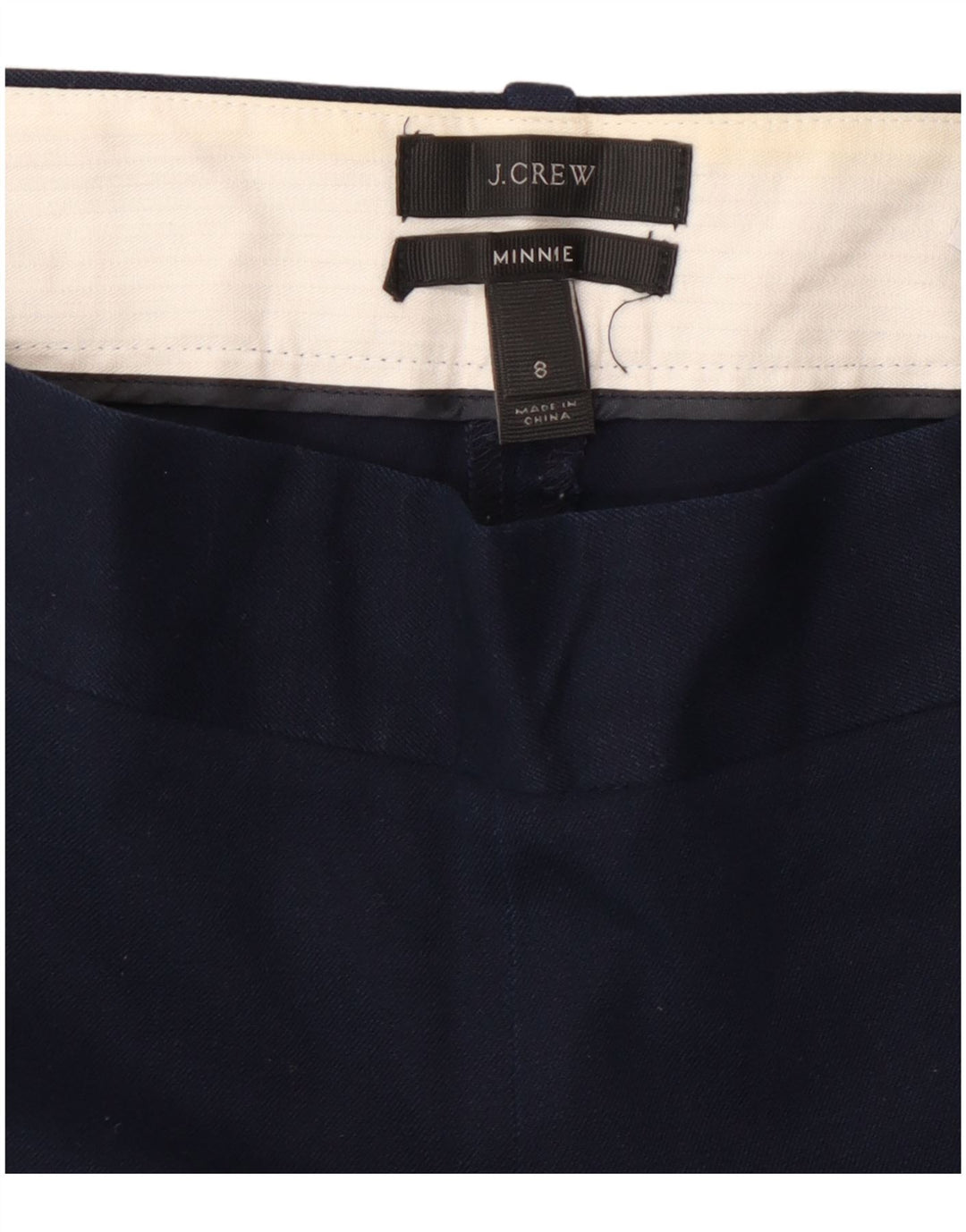J. CREW Pantalones cortos Minnie Slim para mujer US 8 Medium W30 L26 Azul marino