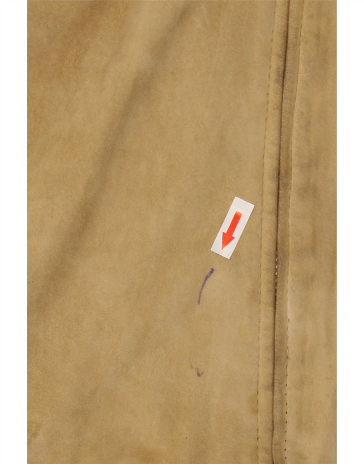 Chaqueta de ante vintage para mujer IT 44 Beige medio