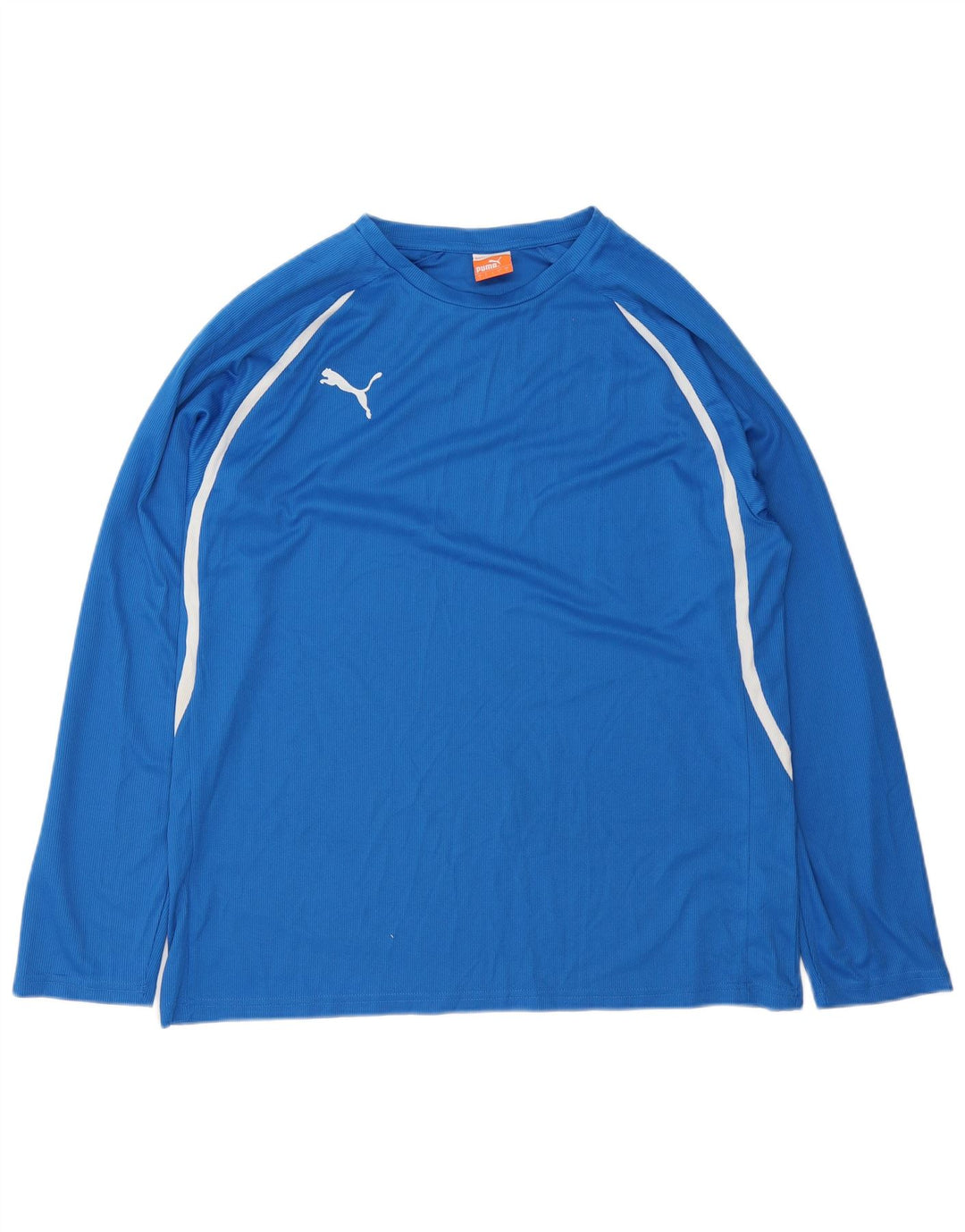 Puma Camiseta de manga larga para hombre Poliéster a rayas azules grandes