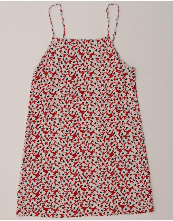 TOMMY HILFIGER Blusa con estampado abstracto para mujer UK 40 Medium Red