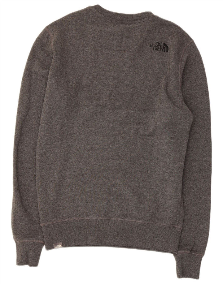 The North Face Sudadera Gráfica Para Hombre Jersey Pequeño De Algodón Gris