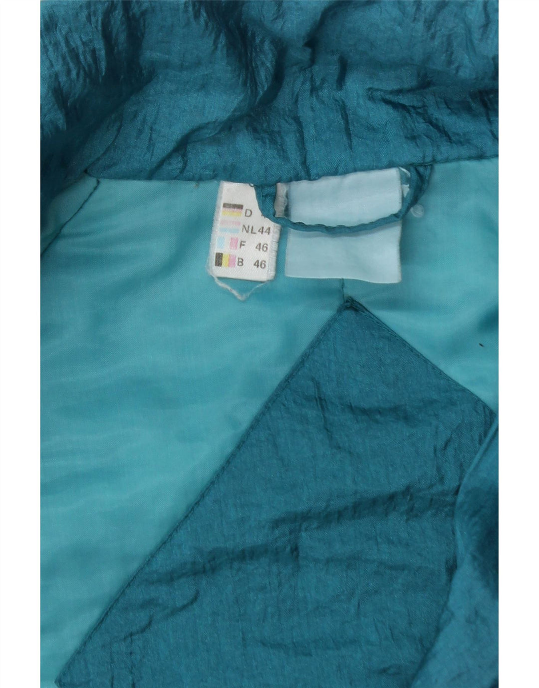 VINTAGE Womens Windbreaker Jacket EU 46 XL Blue Polyester Vintage Vintage and Second-Hand Vintage from Messina Hembry 