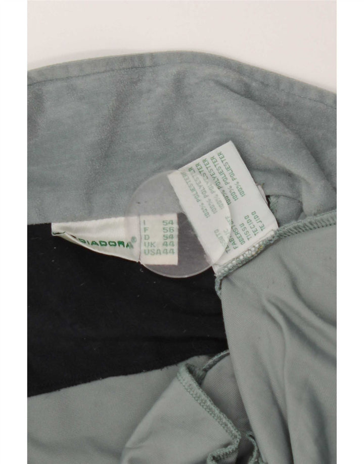 Diadora Chaqueta de chándal de terciopelo para hombre UK 44 2XL Poliéster azul