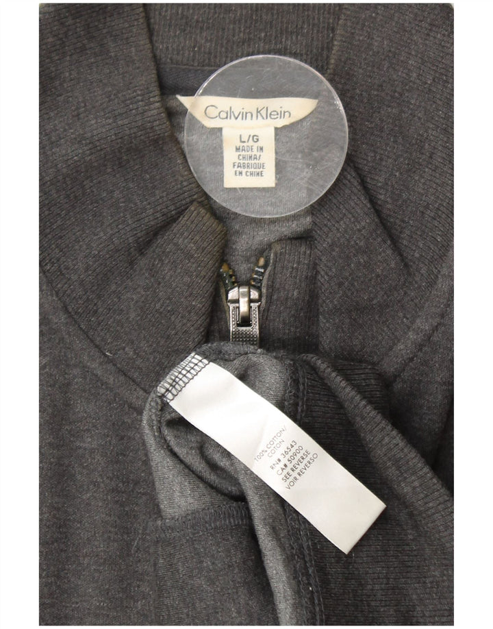 CALVIN KLEIN Chaqueta superior de chándal para hombre Algodón gris grande