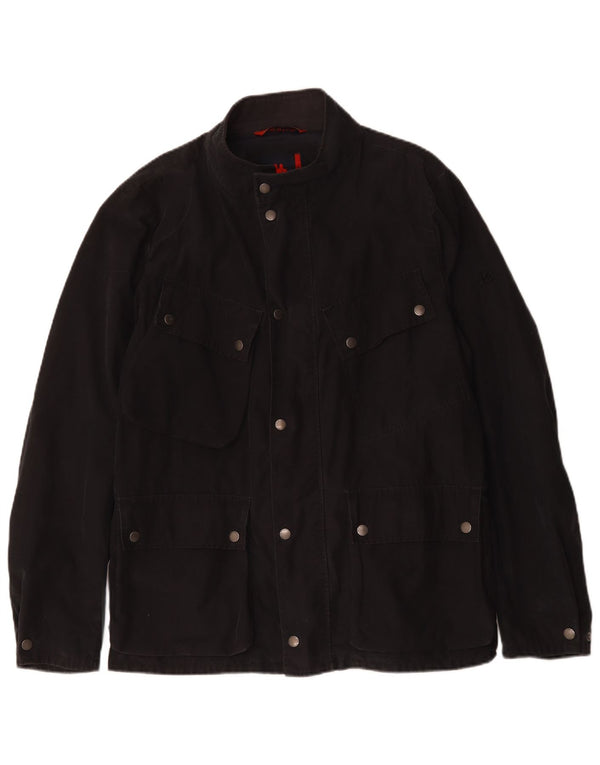 Kappa Mens Utility Jacket UK 40 Large Black Cotton