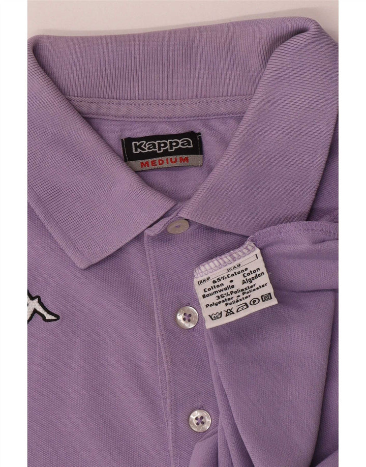 Polo Kappa Hombre Algodón Morado Medio