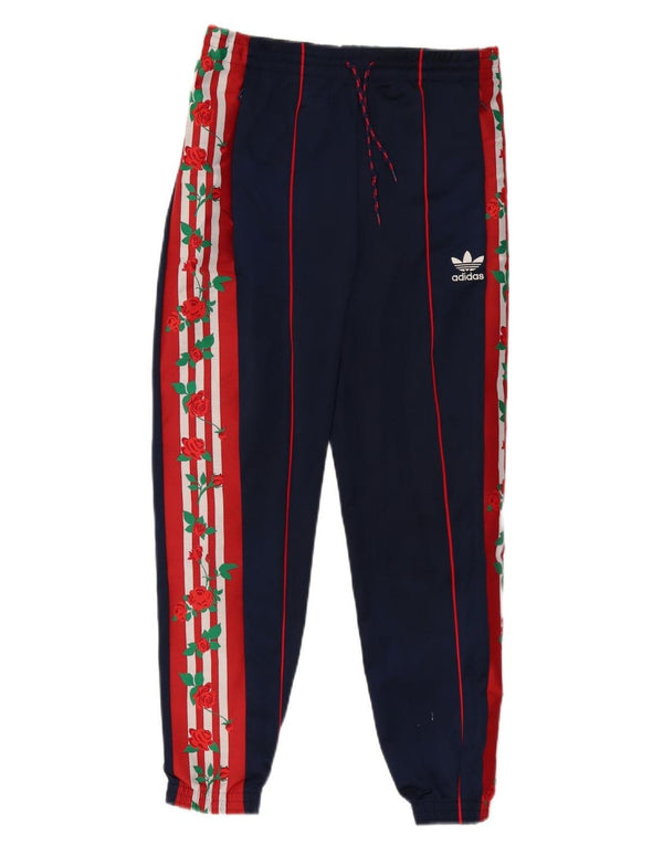 Adidas Pantalones de chándal gráficos para mujer Joggers UK 8 Small Azul marino