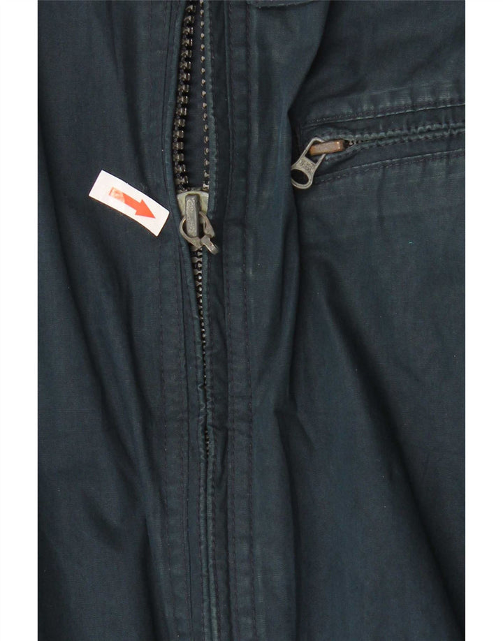 Timberland Chaqueta utilitaria para hombre Reino Unido 40 Grande Azul marino Algodón