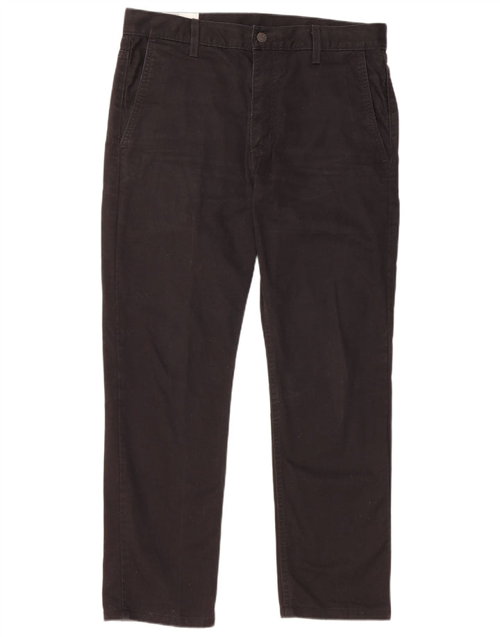 Pantalones chinos rectos Levi's para hombre W32 L27 Algodón negro