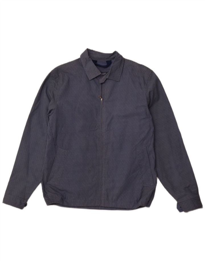 MARKS & SPENCER Chaqueta bomber para hombre UK 38 Algodón con lunares azules medianos