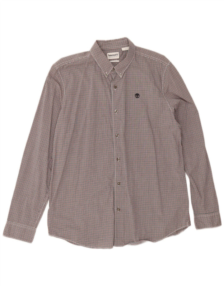 Timberland Camisa Regular Fit para Hombre Algodón A Cuadros Multicolor Grande