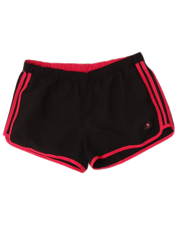 Adidas Mujer Climalite Sport Shorts UK 14 Medio Negro Poliéster