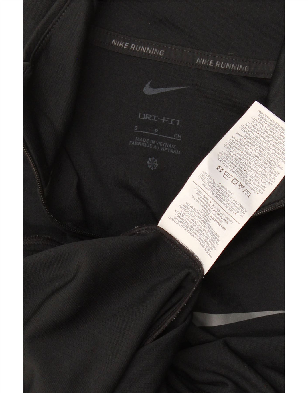 Nike Dri Fit - Chándal con cremallera y cuello para mujer, talla S, color negro