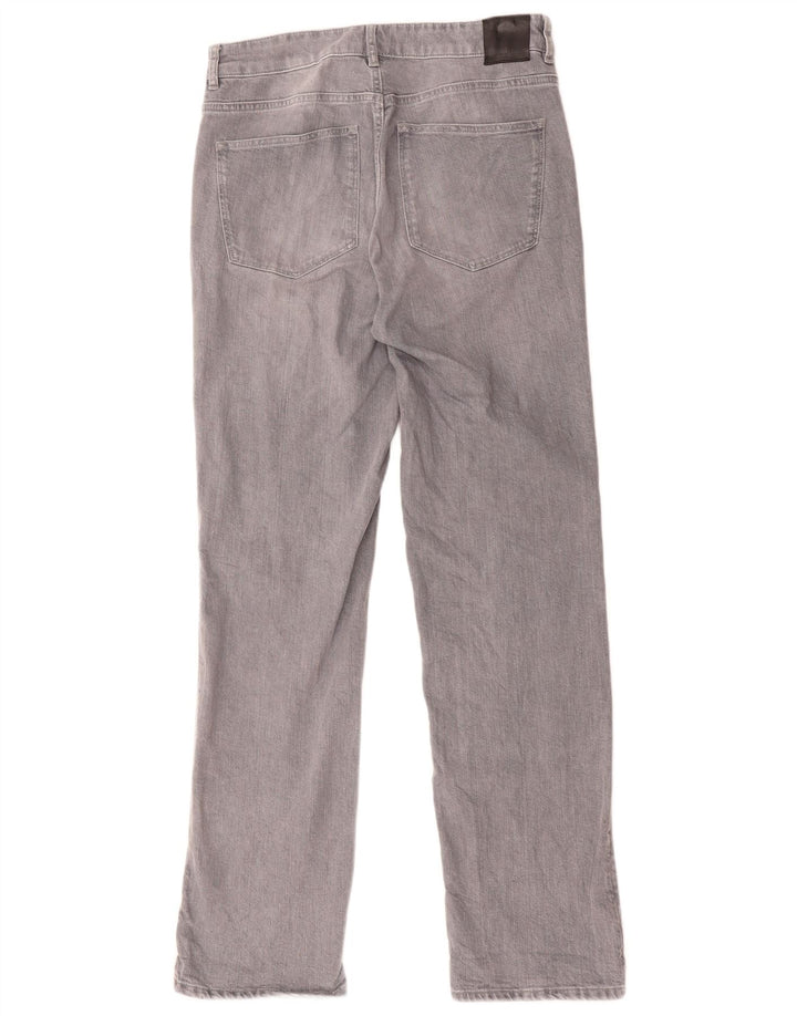 MASSIMO DUTTI Womens High Rise Straight Jeans EU 40 Medium W30 L32 Grey