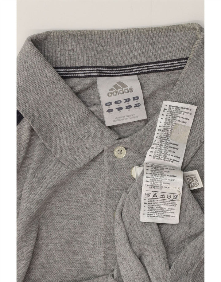 Polo ADIDAS Hombre Algodón Gris Medio