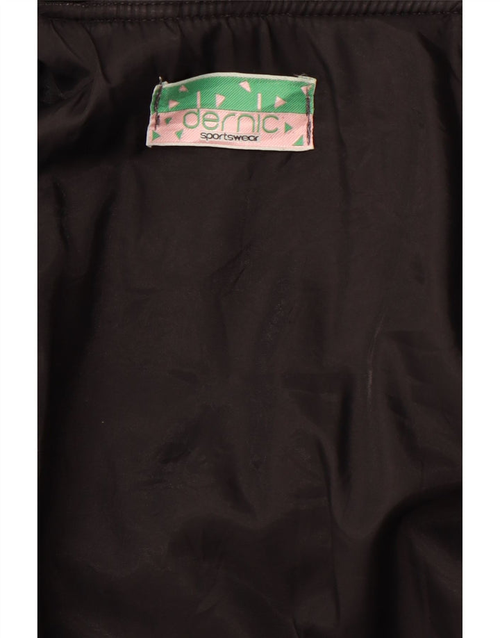 DERNIC Chaqueta bomber gráfica de la base naval de Alaska para hombre Reino Unido 40 Grande Negro 80s