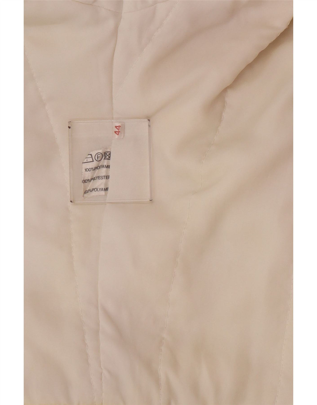 Chaqueta cortavientos vintage de gran tamaño para mujer EU 44 XL Poliamida amarilla