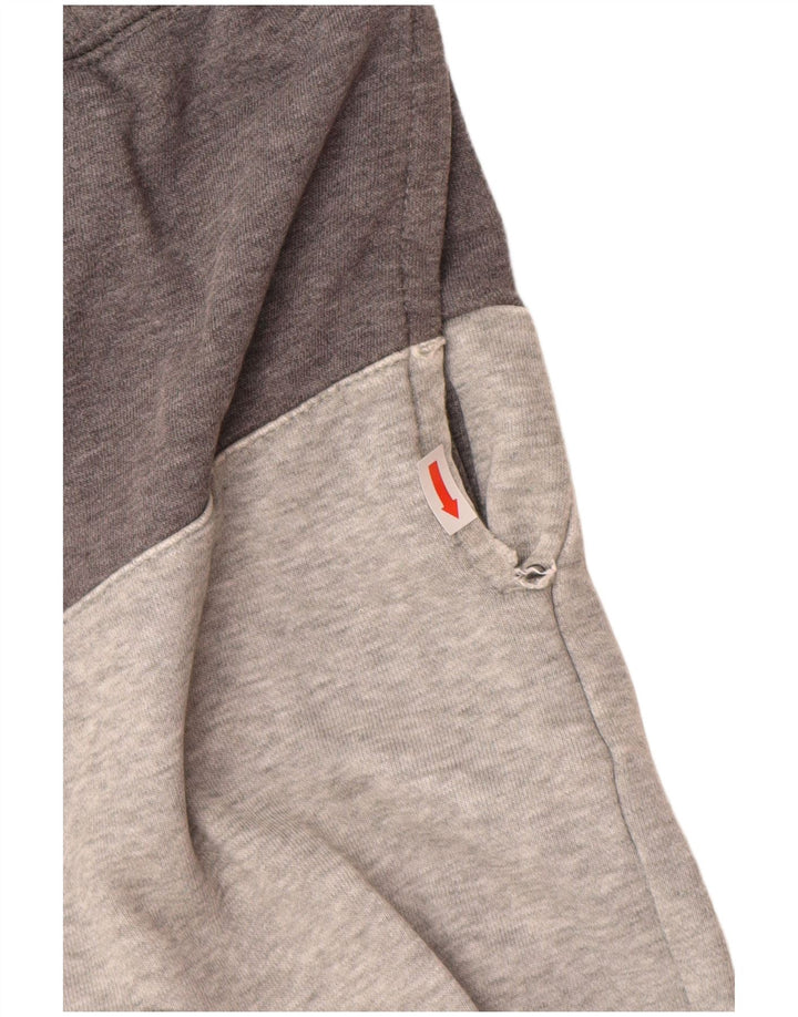 NIKE Pantalones cortos deportivos para hombre de algodón gris color block grande