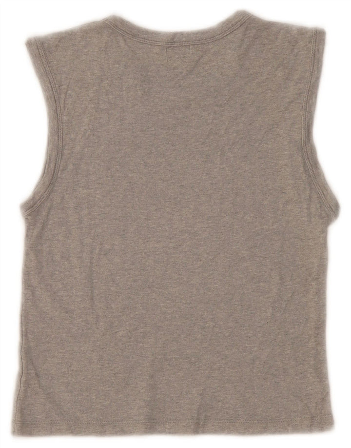 Calvin Klein Top sin mangas para mujer UK 12 Gris medio