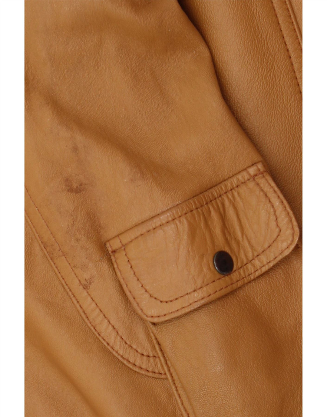 Pointers Chaqueta de cuero holgada para hombre UK 38 Cuero marrón medio