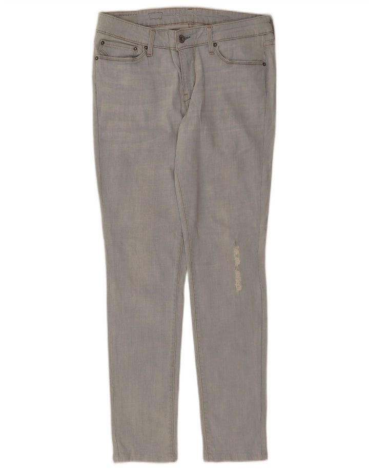 LEVI'S Jeans ajustados desgastados Demi Curve para mujer W29 L29 Azul