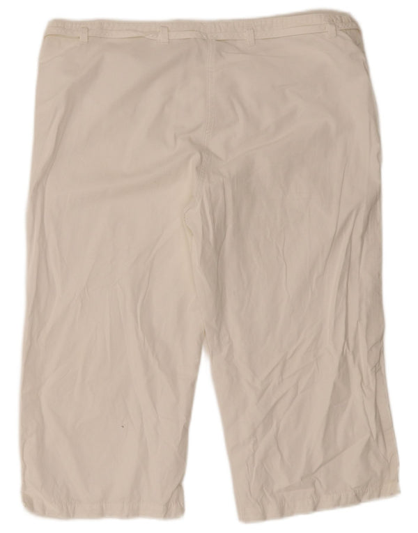 Puma Bermudas para mujer UK 14 Large W36 L18 Algodón blanco