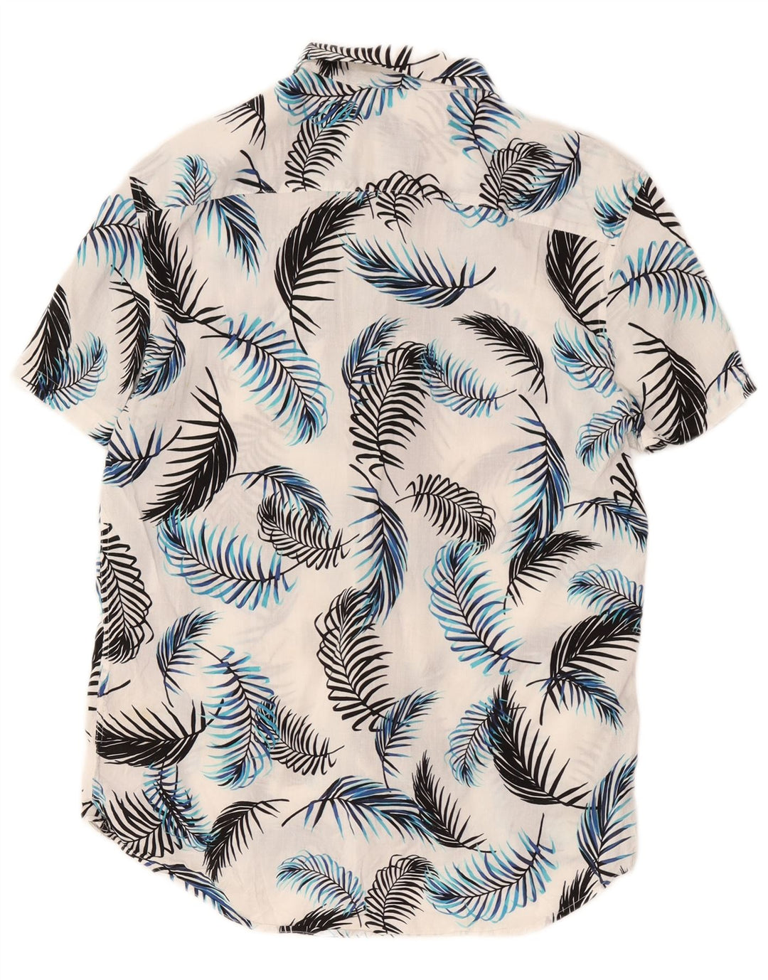 Camisa Jack Wills Hombre Manga Corta Viscosa Floral Blanca Mediana