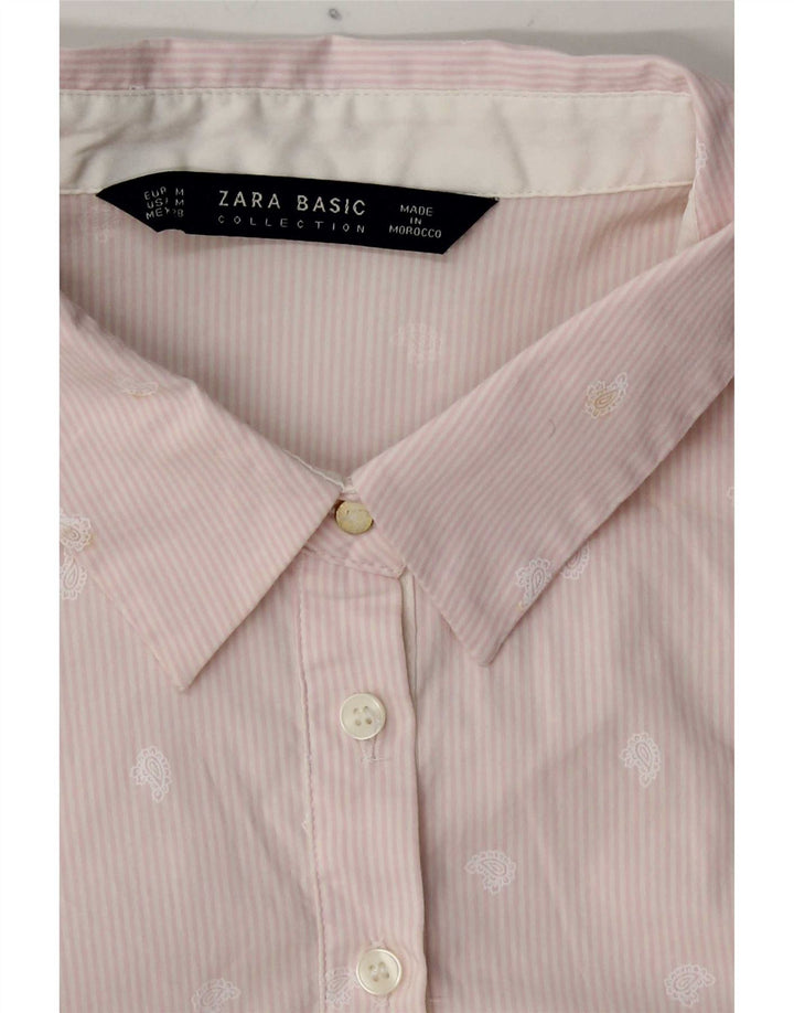 Zara - Jersey de manga larga para mujer, talla 40, algodón paisley rosa mediano
