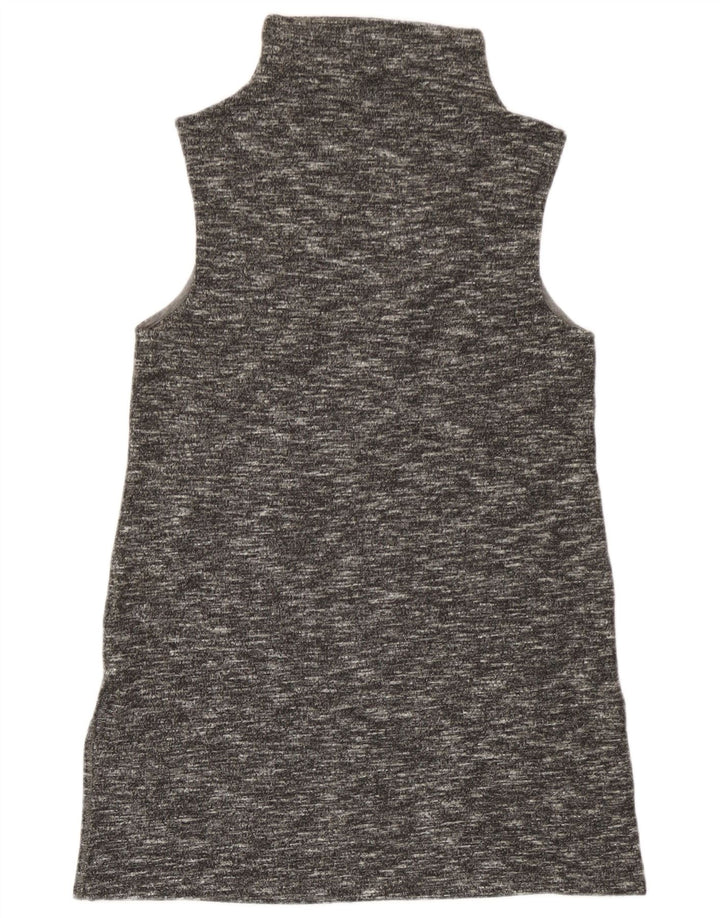 Benetton Vestido Recto Sin Mangas para Mujer UK 8 Small Gris Moteado