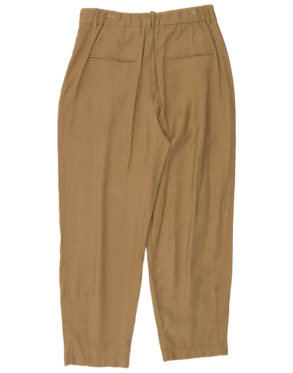 Zara Mujer Pantalón Chino Pegged Medium W28 L26 Viscosa Caqui