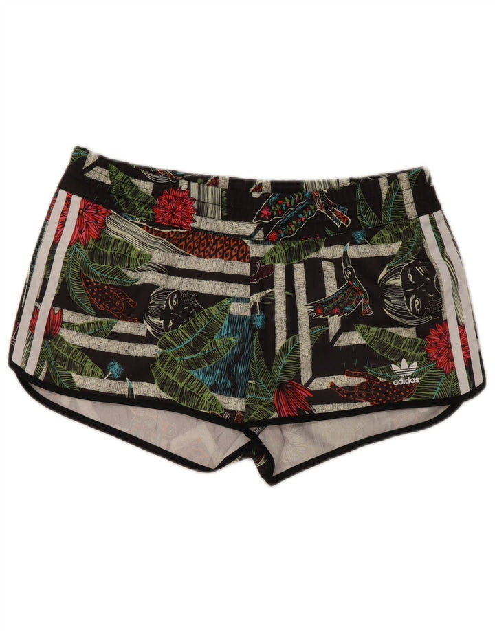 Adidas - Pantalones cortos deportivos Passaredo para mujer, talla M, multicolor floral