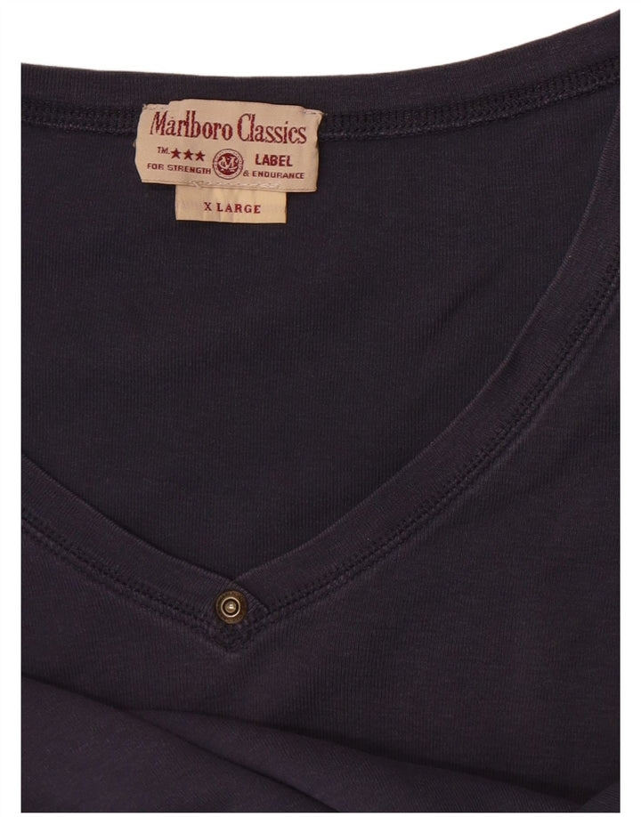 Marlboro Classics Top Mujer Manga Larga UK 40 XL Azul Marino