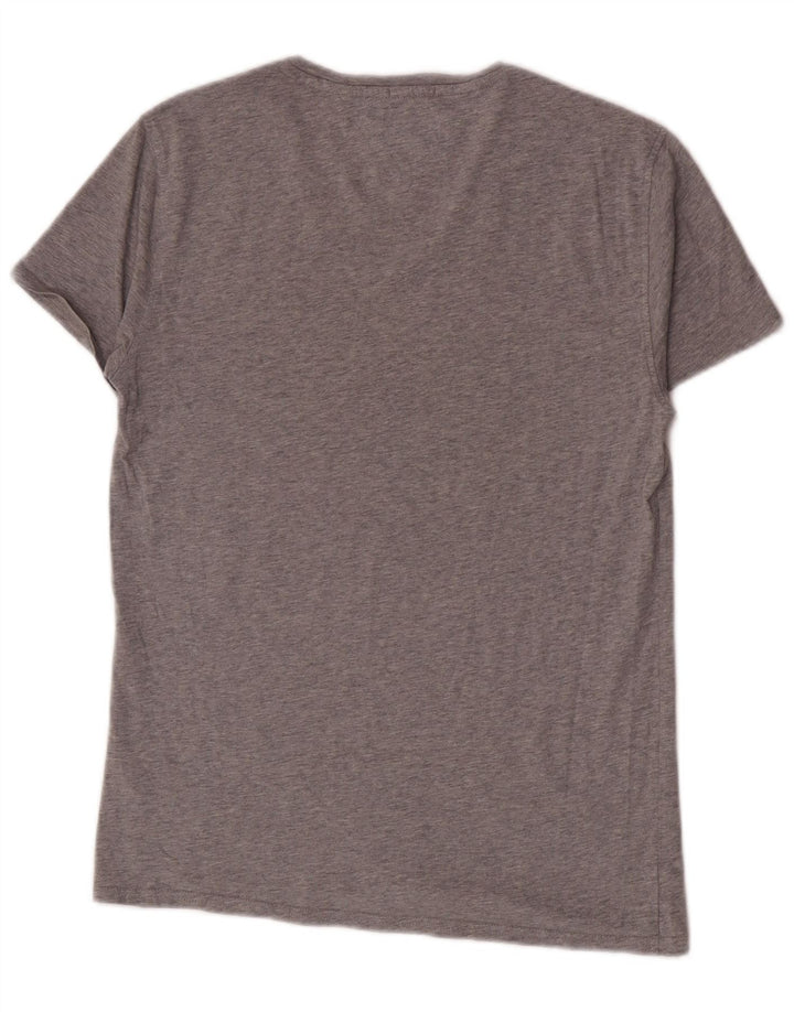 Tommy Hilfiger - Camiseta para hombre, talla pequeña, algodón gris